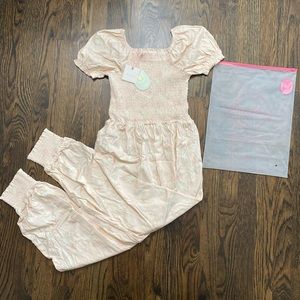 NWT SweetHoney Bunny Smocked Romper size 12
